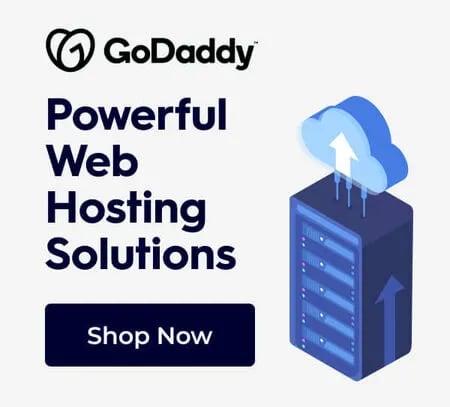 Hosting GoDaddy banner