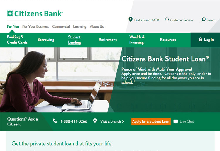 Citizens Bank Homepage
