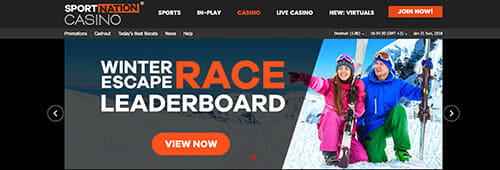 Try your hand at some of SportNation's casino games