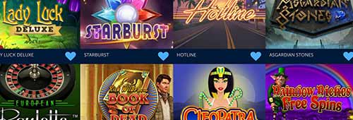 Choose from more than 300 games at Lucky VIP Casino