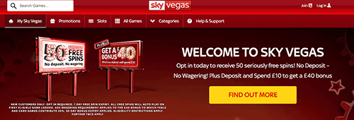 Welcome to Sky Vegas