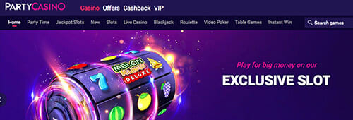Start your online casino experience with Party Casino