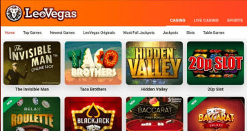 leovegas site preview