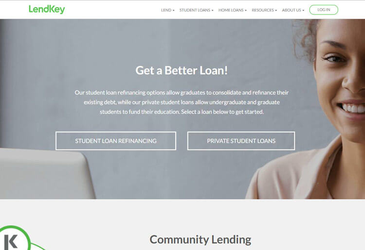 Flexible and fast funding LendKey Homepage